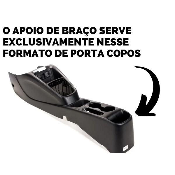 Imagem de Apoio De Braço Hyundai Hb20 Couro Preto Sem Costura