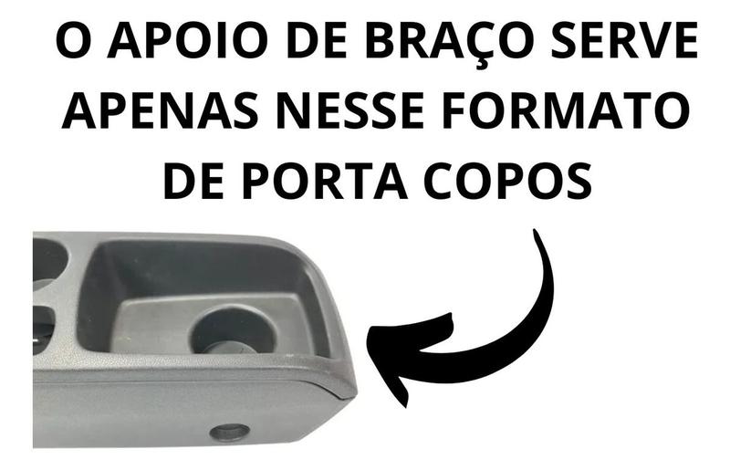 Imagem de Apoio De Braço New Fiesta Nac. Tecido Cinza Costura Cinza