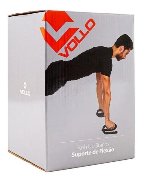 Apoio de flexão em aço empunhaduras e bases antiderrapante par - VOLLO Imagem de Apoio de flexão em aço empunhaduras e bases antiderrapante par