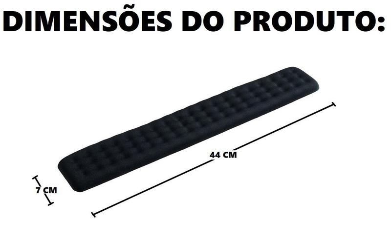 Imagem de Apoio de Pulso Dot Ergonômico Teclado com Gel Deslizante Multi AC366