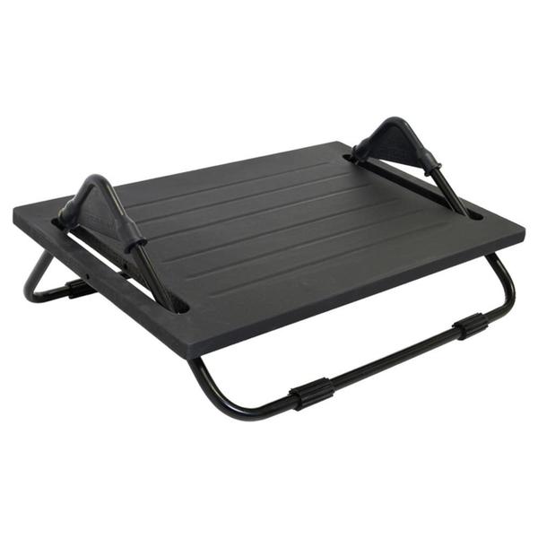 Apoio Ergonômico para Pés Regulável em Mdf Preto Multivisão Apoio Ergonômico para Pés Regulável em Mdf Preto Multivisão