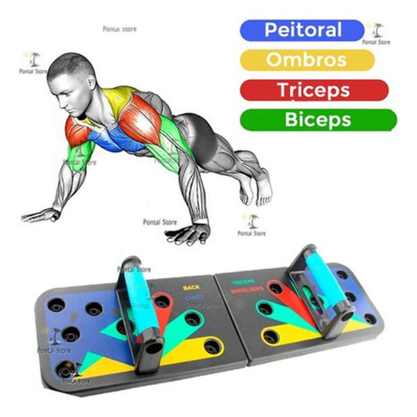 Imagem de Apoio Flexão Aparelho Resistente Equipamento Calistenia Yog