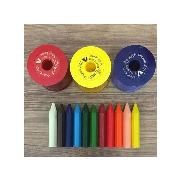 Imagem de Apontador KUM Giz de Cera Ou Crayon 12mm (Cores Sortidas) 226WAX 105.05.71