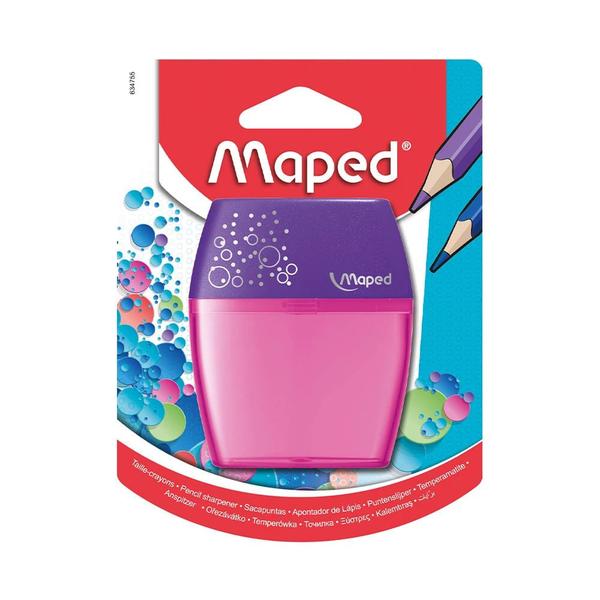 Imagem de Apontador Maped com Depósito Shaker 2 Furos Cores Diversas - Item Sortido