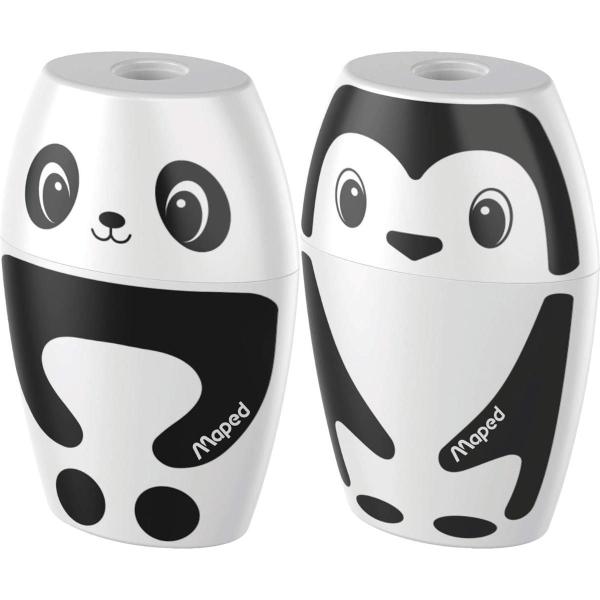 Imagem de Apontador Maped Shakky - Panda e Pinguim - 1 Furo