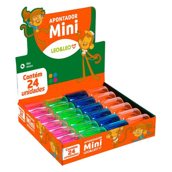 Imagem de Apontador Mini Com Depósito Leo e Leo Caixa 24 Unidades