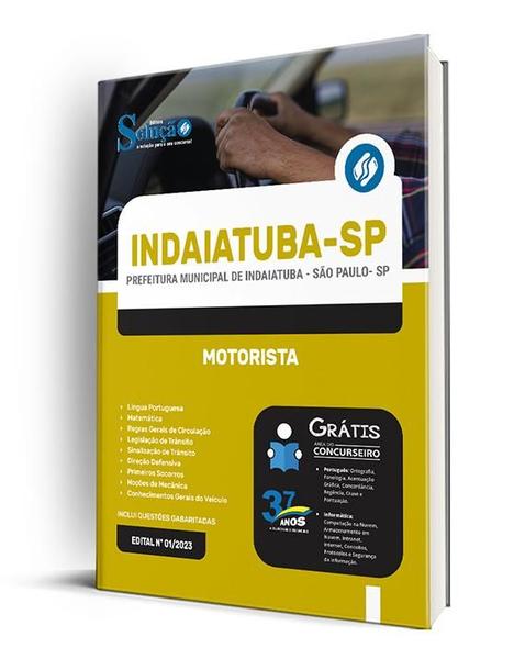 Imagem de Apostila Prefeitura de Indaiatuba - SP 2024 - Motorista