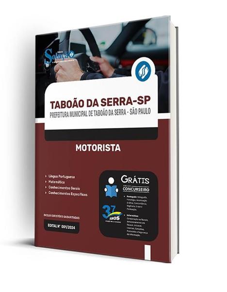 Imagem de Apostila Prefeitura de Taboão da Serra - SP 2024 - Motorista