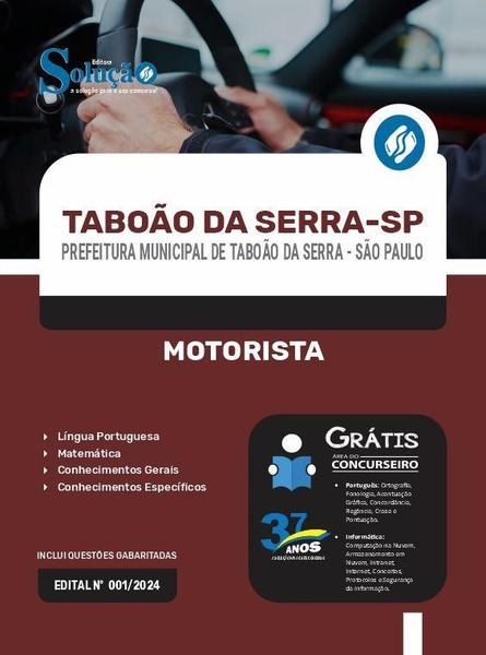 Imagem de Apostila Prefeitura de Taboão da Serra - SP 2024 - Motorista