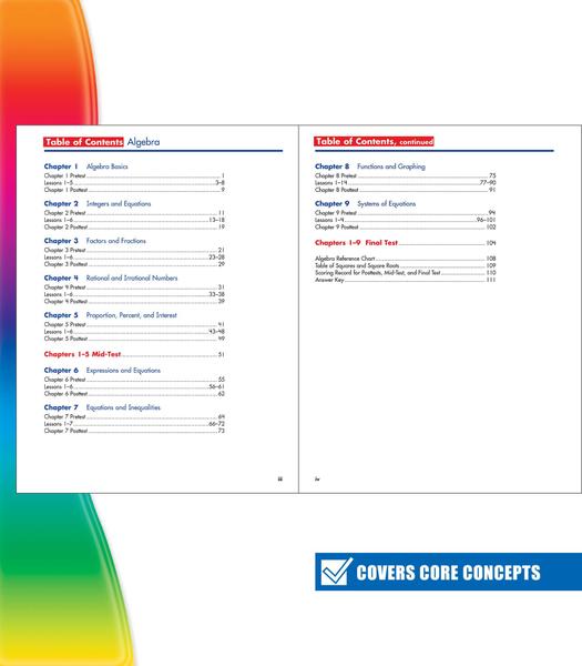 Imagem de Apostila Spectrum Algebra 1 de 11 a 14 anos, 6ª a 8ª série