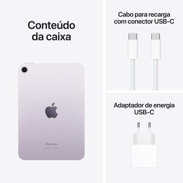 Apple iPad mini, A17 Pro, WiFi 512 GB Roxo - iPad Pro - Magazine
