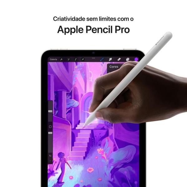 Apple iPad mini, A17 Pro, WiFi + Cellular 256 GB Roxo - iPad Pro