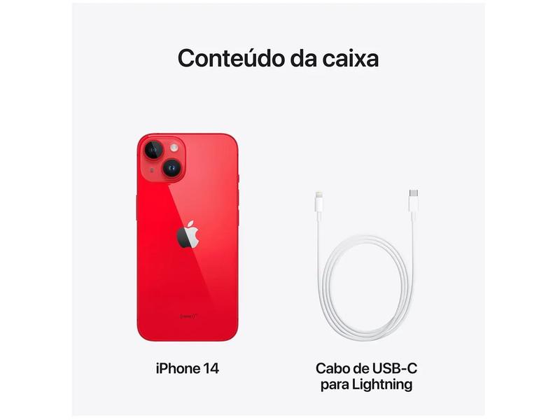 Imagem de Apple iPhone 14 128GB (PRODUCT)RED 6,1” 12MP iOS