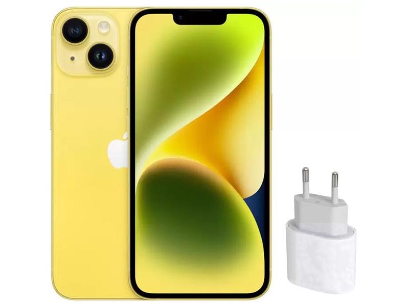 Imagem de Apple iPhone 14 256GB Amarelo 6,1” 12MP iOS  