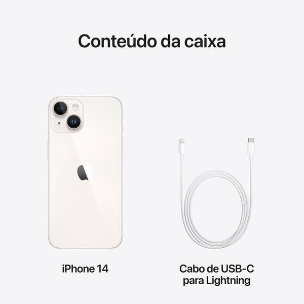 Imagem de Apple iPhone 14 256GB Estelar