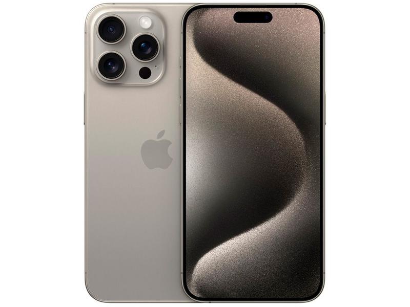 Apple iPhone 15 Pro Max 256GB Titânio Natural 6,7" 48MP iOS 5G Apple iPhone 15 Pro Max 256GB Titânio Natural 6,7" 48MP iOS 5G