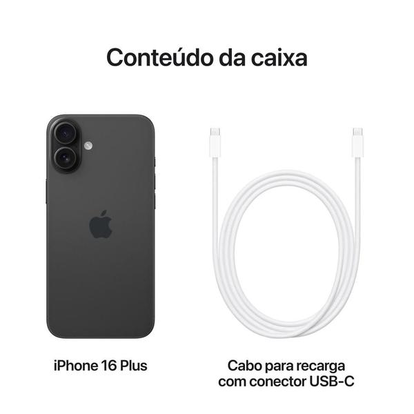 Imagem de Apple iPhone 16 Plus 256GB Preto