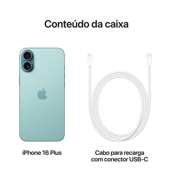 Imagem de Apple iPhone 16 Plus 256GB Verde-Acinzentado