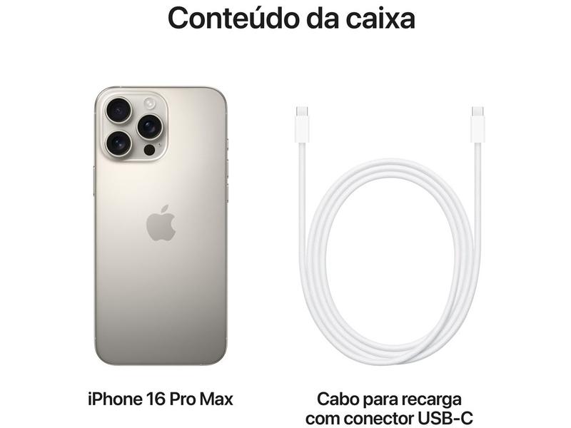 Imagem de Apple iPhone 16 Pro Max 1TB Titânio Natural 6,9" 48MP iOS 5G