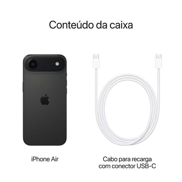 Apple iPhone Air 256GB Preto-espacial 6,5
