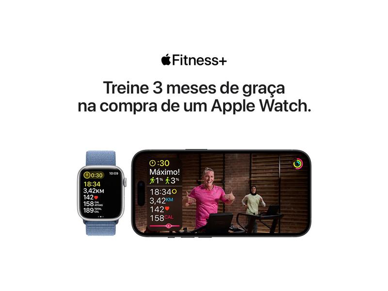 Imagem de Apple Watch SE GPS Caixa Meia-noite de Alumínio 40mm Pulseira Esportiva Meia-noite M/G