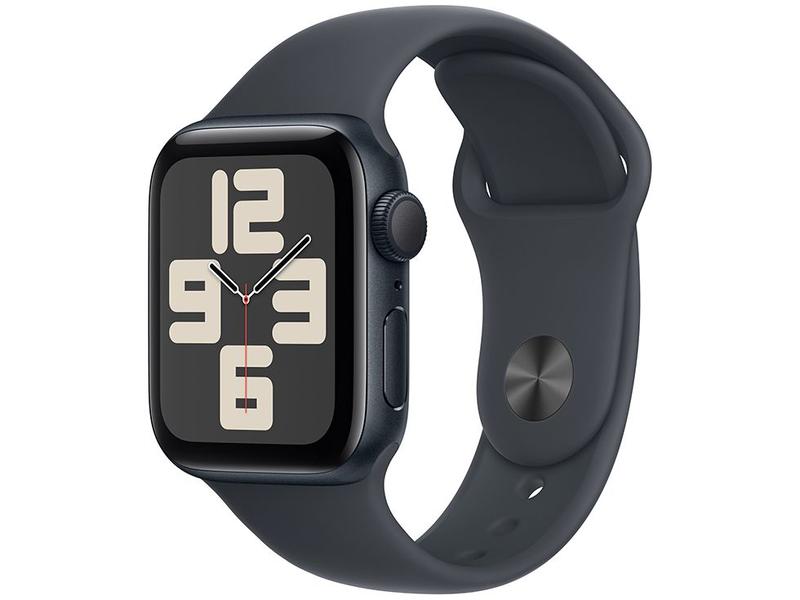 Apple Watch SE GPS Caixa Meia-noite de Alumínio 40mm Pulseira Esportiva Meia-noite P/M Apple Watch SE GPS Caixa Meia-noite de Alumínio 40mm Pulseira Esportiva Meia-noite P/M