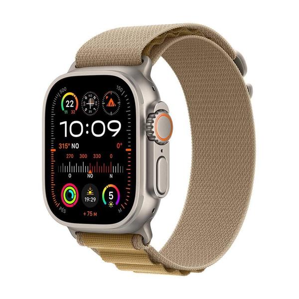 Apple Watch Ultra 2 GPS + Cellular Caixa natural de titânio de 49 mm Pulseira loop Alpina canela G