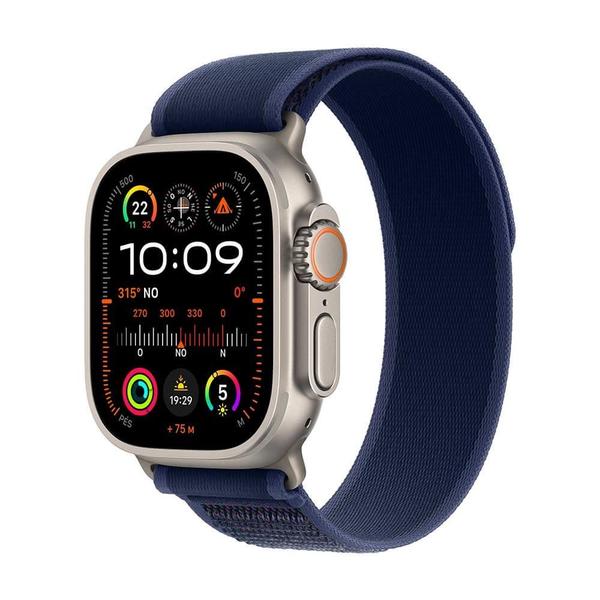 Apple Watch Ultra 2 GPS + Cellular Caixa natural de titânio de 49 mm Pulseira loop Trail azul M/G