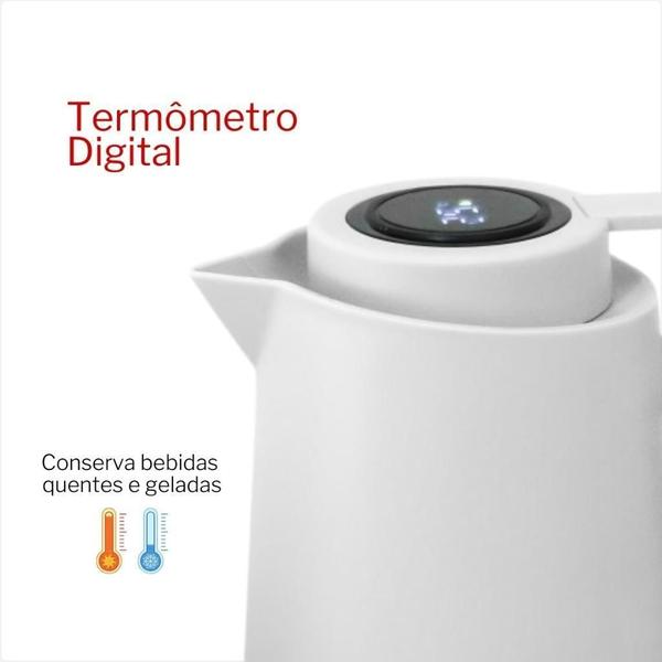 Imagem de Aprecie Cada Gole: Garrafa Térmica Com Termômetro Embutido