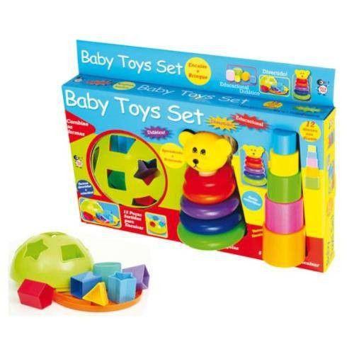 Imagem de Aprendendo Brincando Encaixe Aneis Baby Toys Set Pica Pau