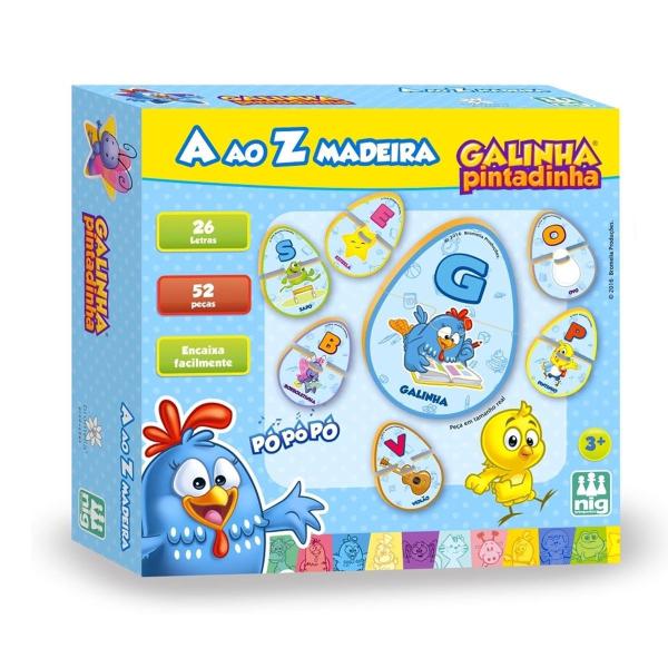 Imagem de Aprender A Ao Z Pedagógico 52 Pçs - Galinha Pintadinha - Nig Brinquedos