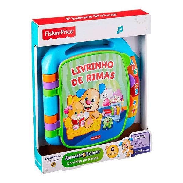 Imagem de Aprender e Brincar Livrinho de Rimas com Músicas Fisher-Price CDH62 - Mattel