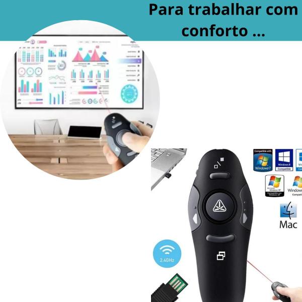 Imagem de Apresentador Laser Powerpoint Apontador Controle Wireless