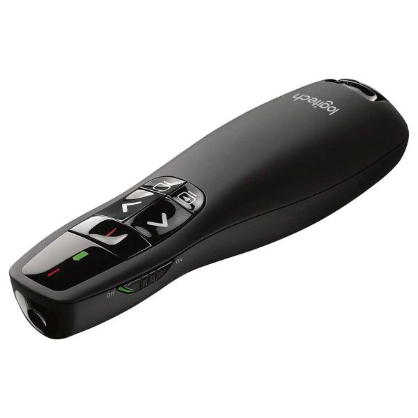 Imagem de Apresentador Sem Fio Logitech R400, Laser Pointer Vermelho, USB, Preto