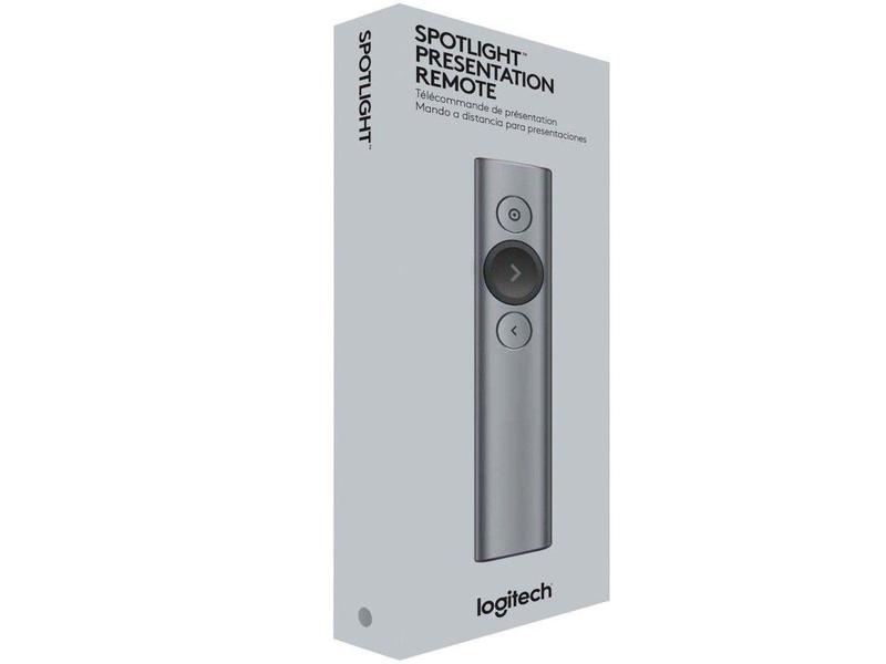 Apresentador sem Fio Logitech Spotlight Bluetooth - Plug and Play USB Alcance de 30m Imagem de Apresentador sem Fio Logitech Spotlight Bluetooth - Plug and Play USB Alcance de 30m