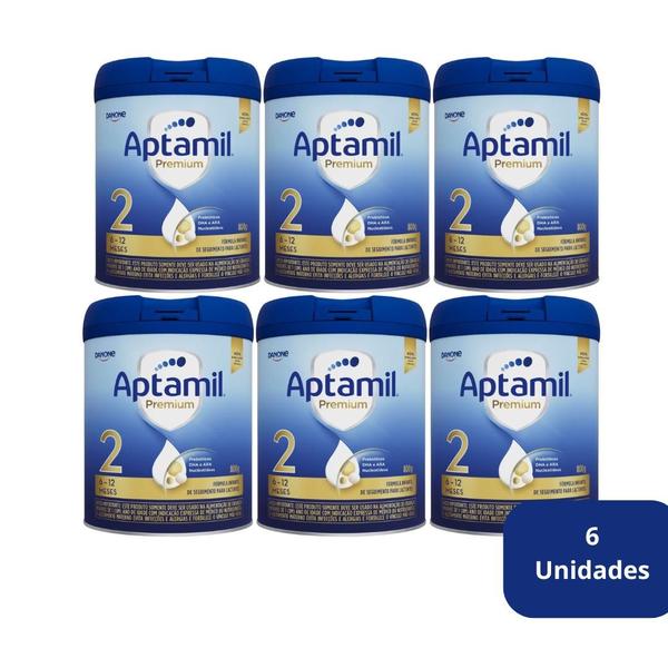 Imagem de Aptamil 2 Premium 800g Danone - Kit 6 unidades