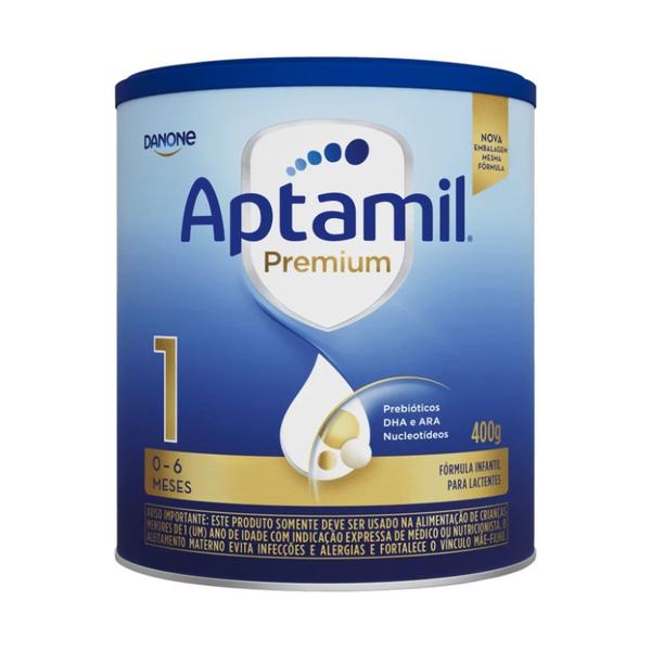 Imagem de Aptamil Premium 1 Fórmula Infantil 400g Para Lactentes 0 - 6 Meses Danone