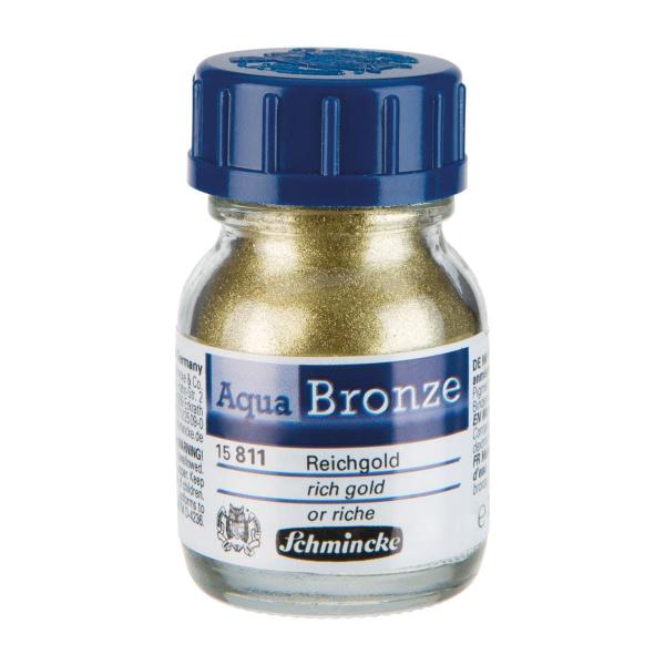 Imagem de Aqua Bronze Schmincke Pigmento Metálico 20ml Rich Gold