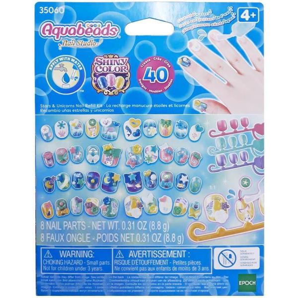 Imagem de Aquabeads nail studio refil stars and unicorns epoch