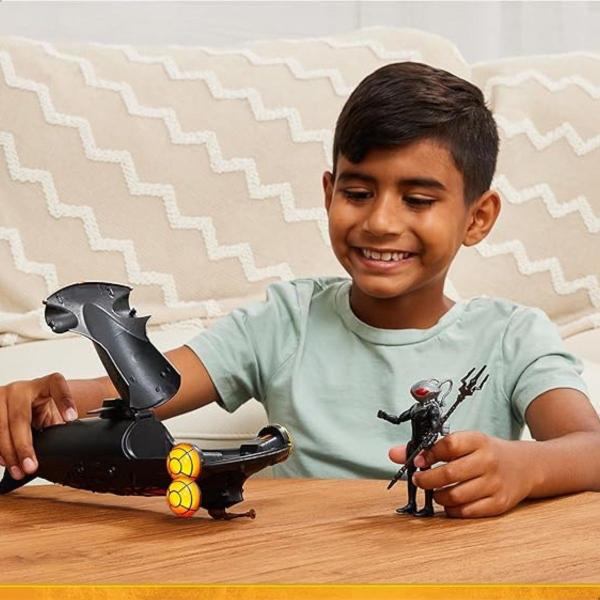 Aquaman Conjunto De Batalha Figura De 10cm Com Black Manta 3455