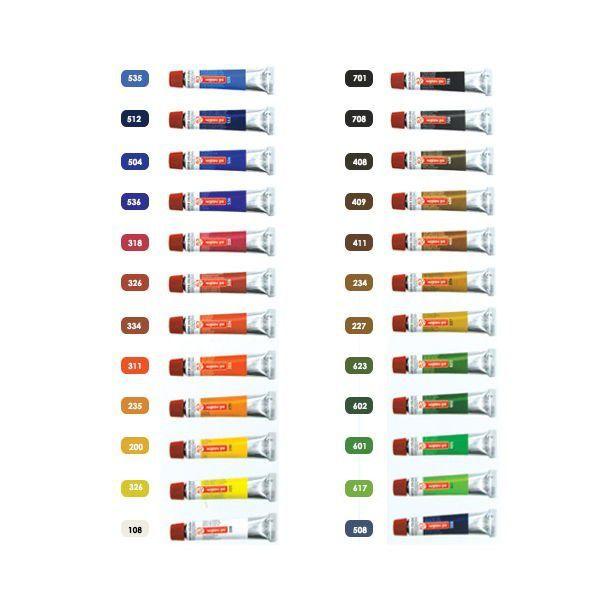 Imagem de Aquarela Bisnaga Talens Art Creation 24 cores 12 ml 9022024M