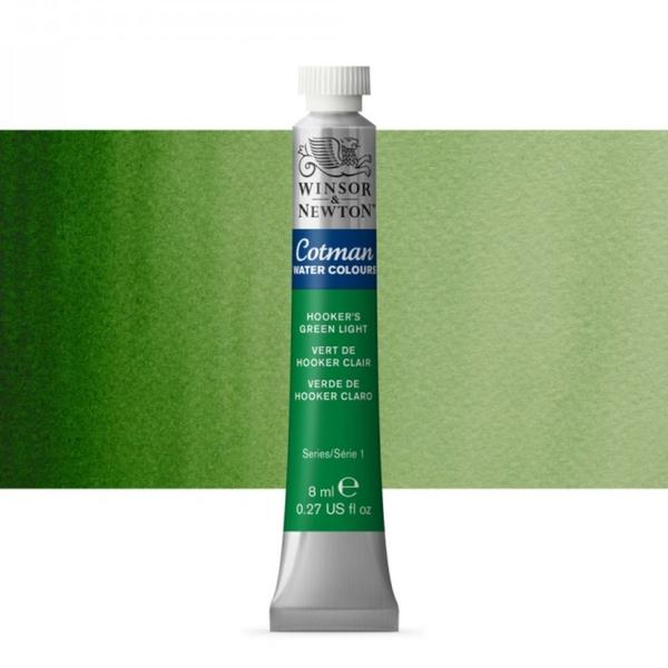 Imagem de Aquarela Bisnaga Winsor & Newton Cotman 314 Hookers Green Light 8ml 0303314