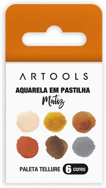 Imagem de Aquarela Em Pastilha 6 Cores Artools