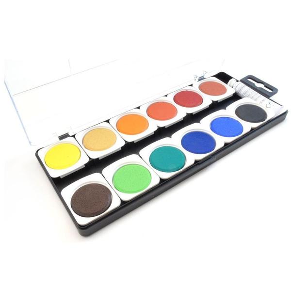 Imagem de Aquarela Em Pastilha C/12 Cores Artists Opaque Koh-I-Noor 175504