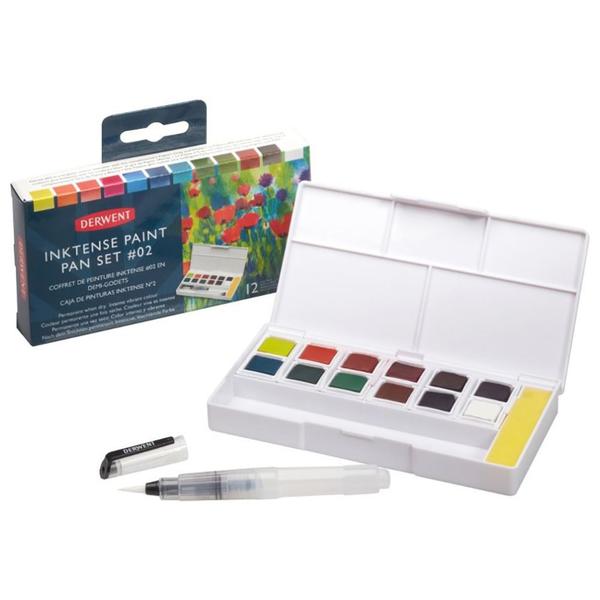 Imagem de Aquarela em Pastilha Derwent Inktense Estojo 12 Cores Set 02