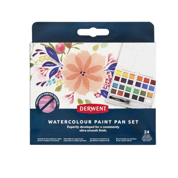 Aquarela em Pastilha Derwent Watercolour Estojo 24 Cores Imagem de Aquarela em Pastilha Derwent Watercolour Estojo 24 Cores