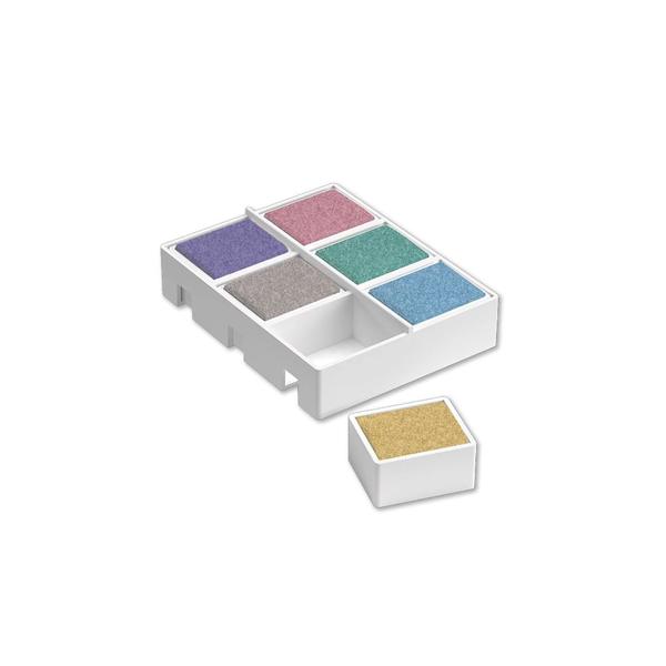Aquarela em Pastilha Matiz Artools com 6 Cores - Metallic Imagem de Aquarela em Pastilha Matiz Artools com 6 Cores - Metallic