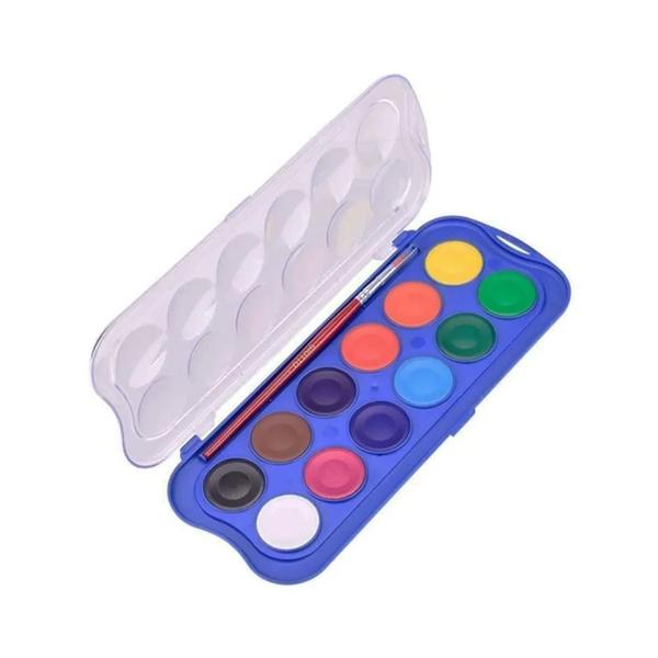 Imagem de Aquarela Giotto Mini 12 Pastilhas com 1 Pincel