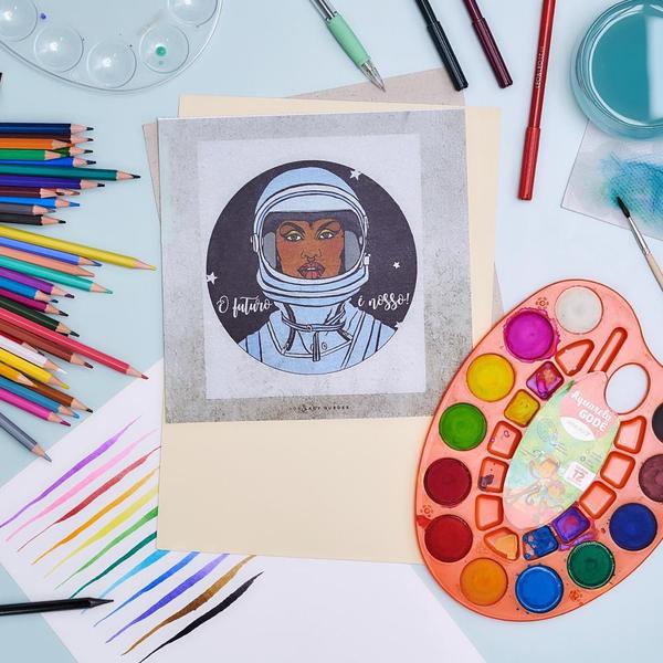 Aquarela Godê 12 Cores Estojo Leonora Imagem de Aquarela Godê 12 Cores Estojo Leonora