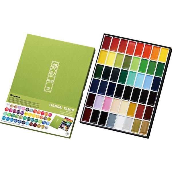 Imagem de Aquarela Kuretake Gansai Tambi 48 Cores